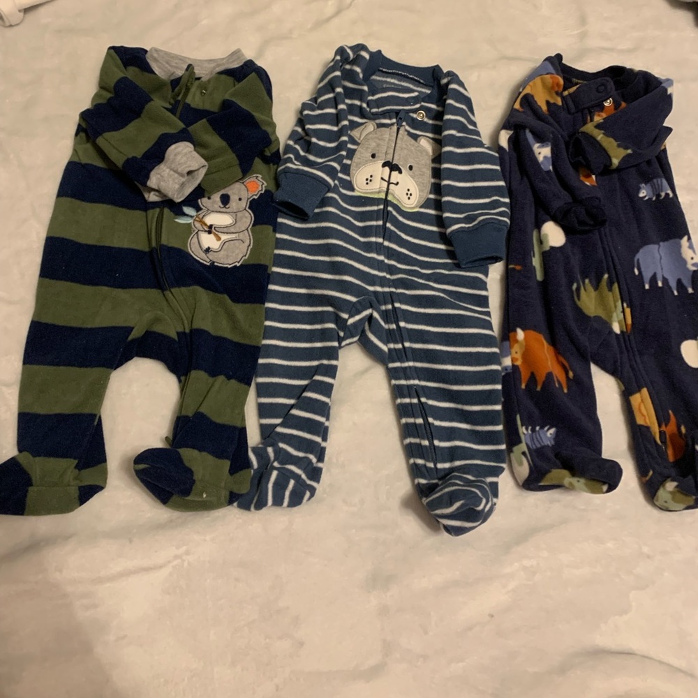 Carters Zippered Pajama, Zippered footed onesie